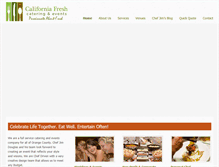 Tablet Screenshot of californiafreshcatering.com